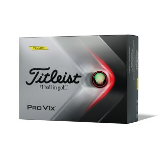 Titleist Pro V1X Golfbälle Gelb