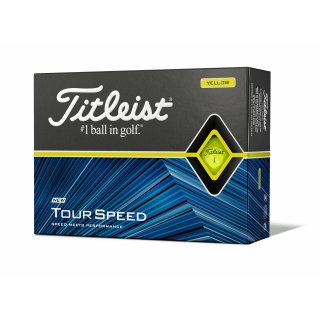 Titleist Tour Speed Golfbälle in Gelb